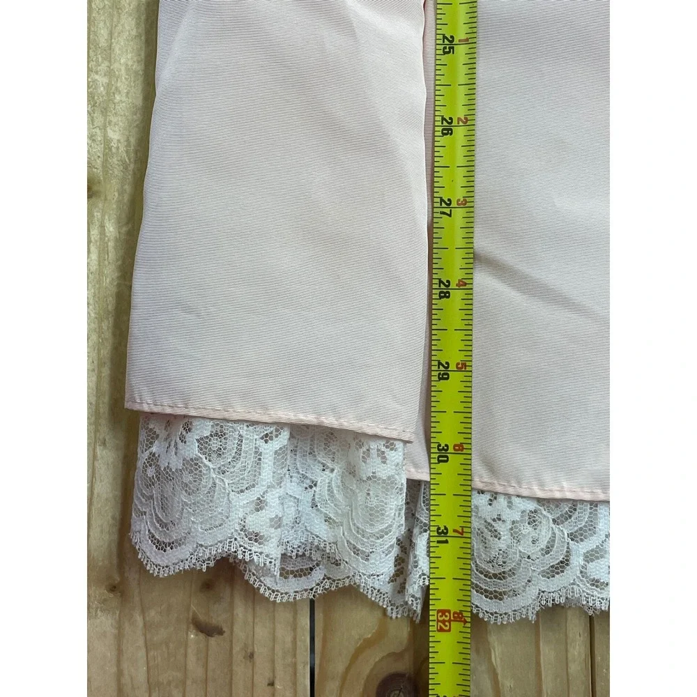 Vintage Jessica‎ McClintock Gunne Sax Pink Lace Satin Dress Size 7 Made in USA